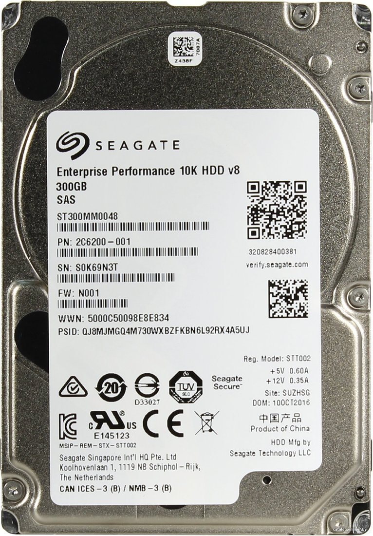 HDD 2.5" SAS Seagate 300GB Enterprise Performance 10K (ST300MM0048) 10000RPM 128Mb 12Gb/s