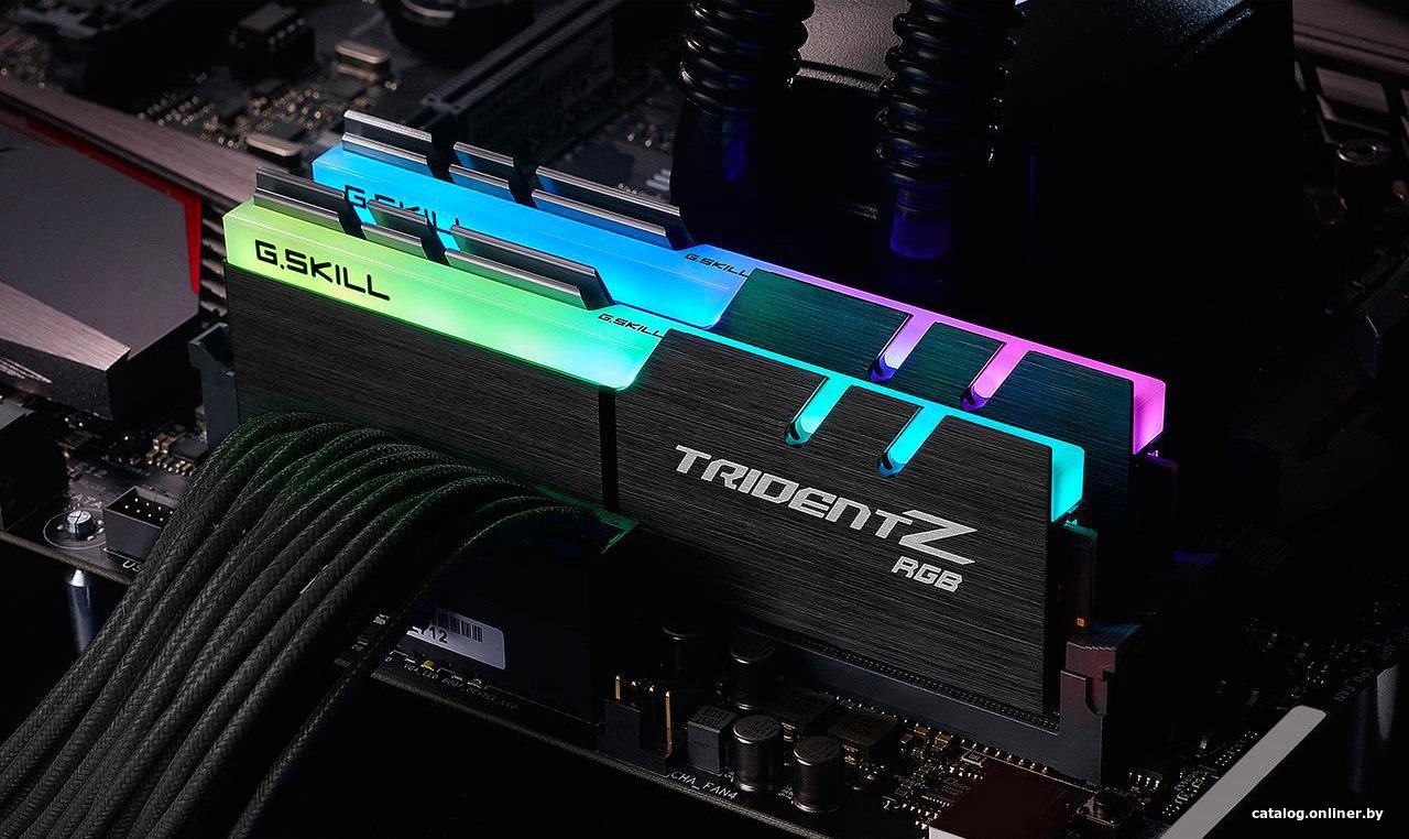 DDR4 16GB (2x8GB) PC-28800 3600MHz G.Skill Trident Z RGB (F4-3600C16D-16GTZRC) CL16 RTL
