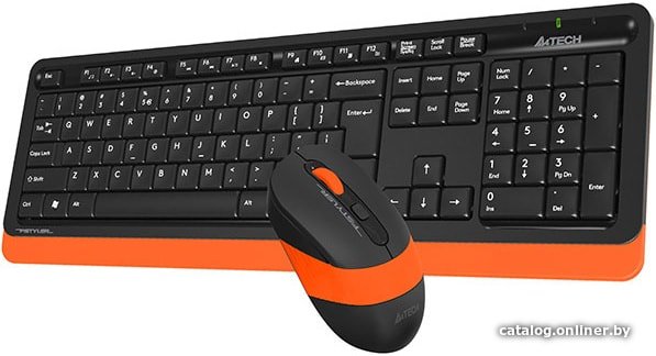 Клавиатура + мышь A4-Tech FG1010 Black-Orange