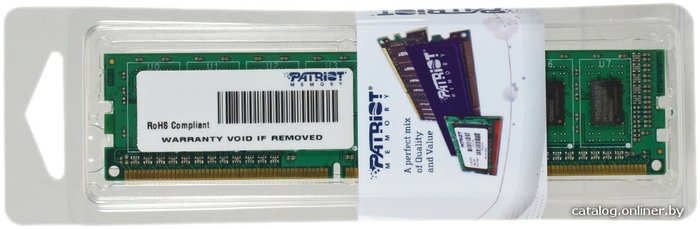 DDR3 8192MB PC-12800 1600MHz Patriot PSD38G16002