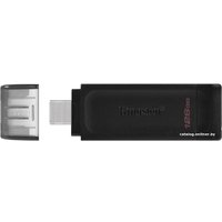 128 Gb USB 2.0 Type-C Kingston DataTraveler 70 (DT70/128GB) Black