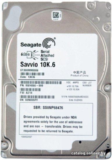 HDD 2.5" SAS Seagate 300GB Savvio 10K.6 (ST300MM0006) 10000RPM 64Mb 6Gb/s