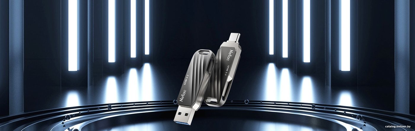 128 Gb USB3.2 Netac US11 Silver/Black NT03US11C-128G-32BK