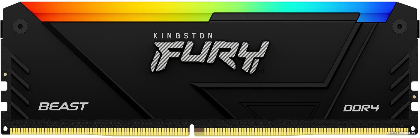 DDR4 16GB (2x8Gb) PC-25600 3200MHz Kingston Fury Beast RGB XMP (KF432C16BB2AK2/16) CL16 1.35V