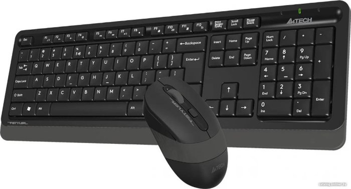 Клавиатура + мышь A4TECH Fstyler FG1010S USB беспроводной Black-GREY