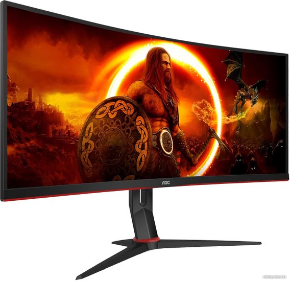 Монитор 34" AOC CU34G2XP Black-Red