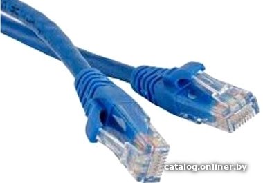 Патч-корд Lanmaster UTP LAN-PC45/U5E-2.0-BL вилка RJ-45 кат.5е 2м синий LSZH (уп.:1шт)