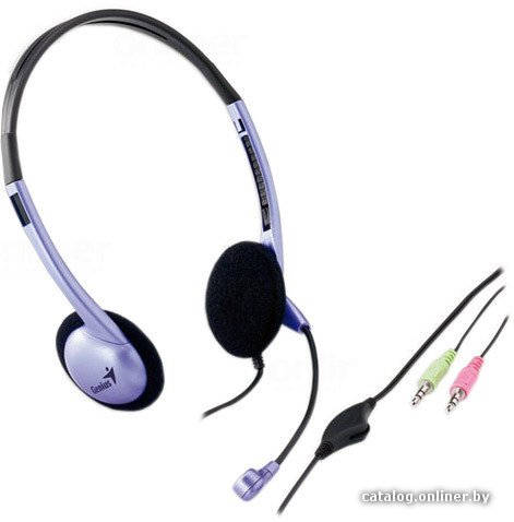 Наушники Genius HS-02B silver/purple