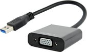 Конвертер USB 3.0 --> VGA Cablexpert AB-U3M-VGAF-01, черный
