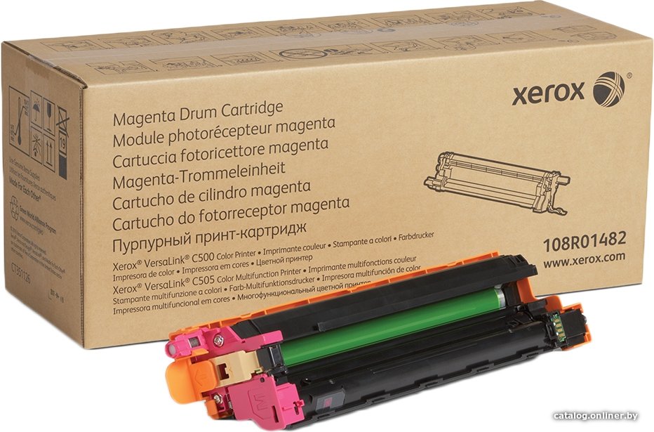 Картридж Xerox 108R01482 пурпурный,magenta (40000 стр) для XEROX  VersaLink C500/C505 (Channels)