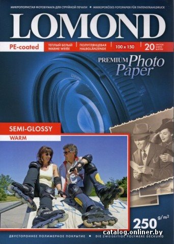 Бумага Lomond 1103305 (A6, 10x15см, 20 листов, 250 г/м2) бумага фото полуглянцевая
