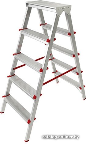 Лестница-стремянка PRO STARTUL ST9941-05 двухсторонняя 110см 5ступ. 4,2кг