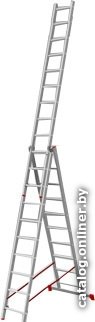 Лестница алюм. 3-х секц. 299/787/316см 3х12 ступ., 18,0кг PRO STARTUL (ST9942-12)
