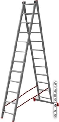 Лестница PRO STARTUL ST9946-12 алюм. 2-х секц. 299/550см 2х12 ступ., 12,0кг