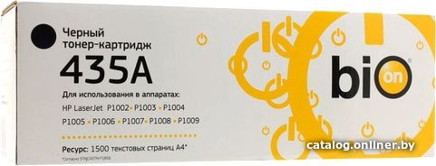 Картридж Bion CB435/436/285A для  HP  LJ P1505/M1120mfp/M1522mfp/P1005/P1006/P1102/ P1120
