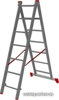Лестница алюм. 2-х секц. 177/318см 2х7 ступ., 5,8кг PRO STARTUL (ST9947-07) ST9947-07