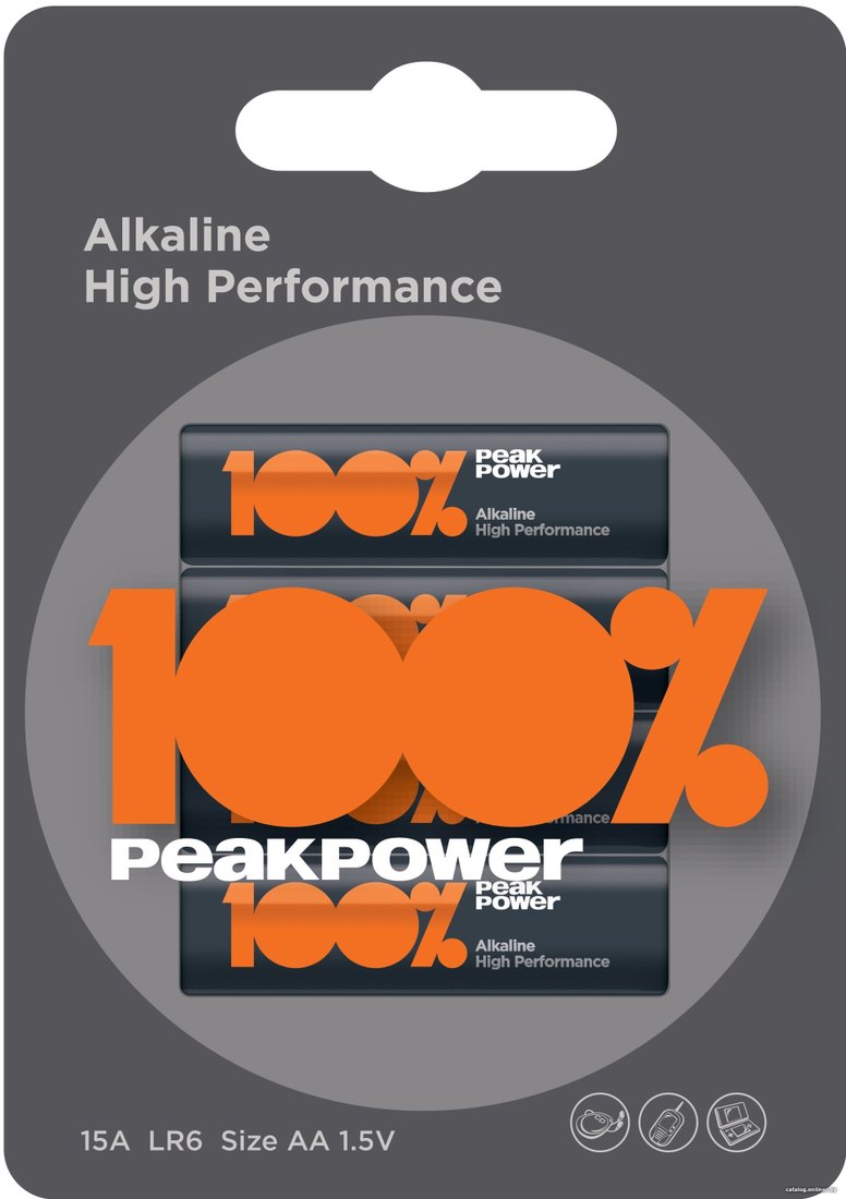 Батарейка PEAKPOWER LR6/PP15A-2U4