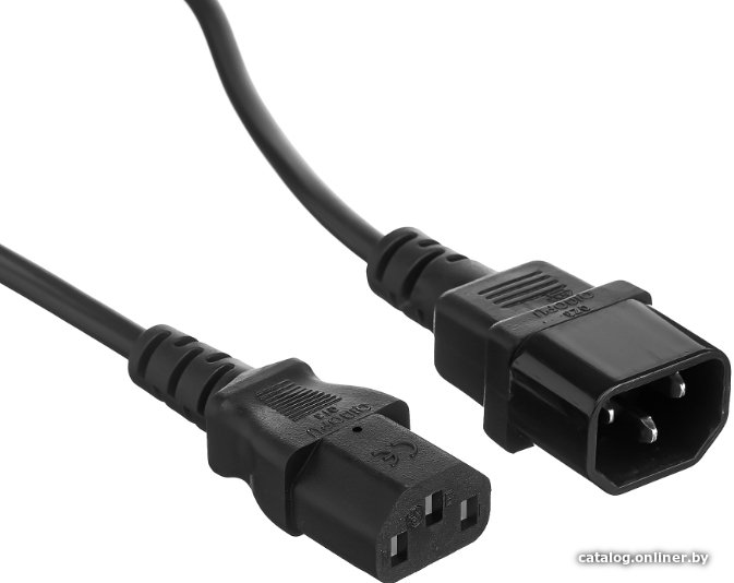 Кабель питания ExeGate Power EC-0,5P С13 - С14 VDE-250V-3*0.5-CU, 6A, 0.5м EP280619RUS