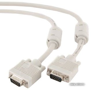 Кабель VGA 15m/15m Premium Gembird, 1.8м (CC-PPVGA-6), 15M/15M, тройн.экран, феррит.кольца, пакет