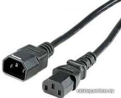 Кабель питания системный блок - монитор Gembird (PC-189-15) 4.5м, C13-C14, 4А, черный, с заземлением, пакет