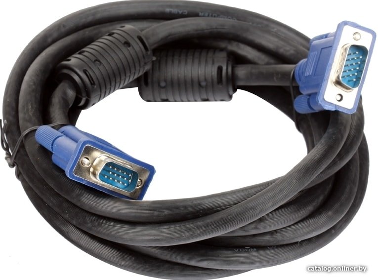 Кабель VGA 15m/15m 3.0м VCOM (VVG6448-3M), 15M/15M, тройн.экран, феррит.кольца