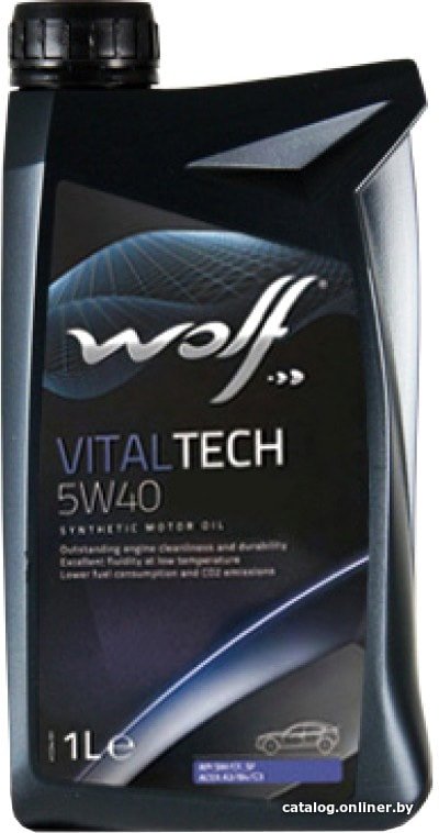 Моторное масло WOLF VitalTech 5W40 B4 Diese 26116/1 (1л)