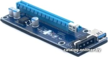 Райзер KS-is PCIe 1x - 16x с питанием Molex KS-346