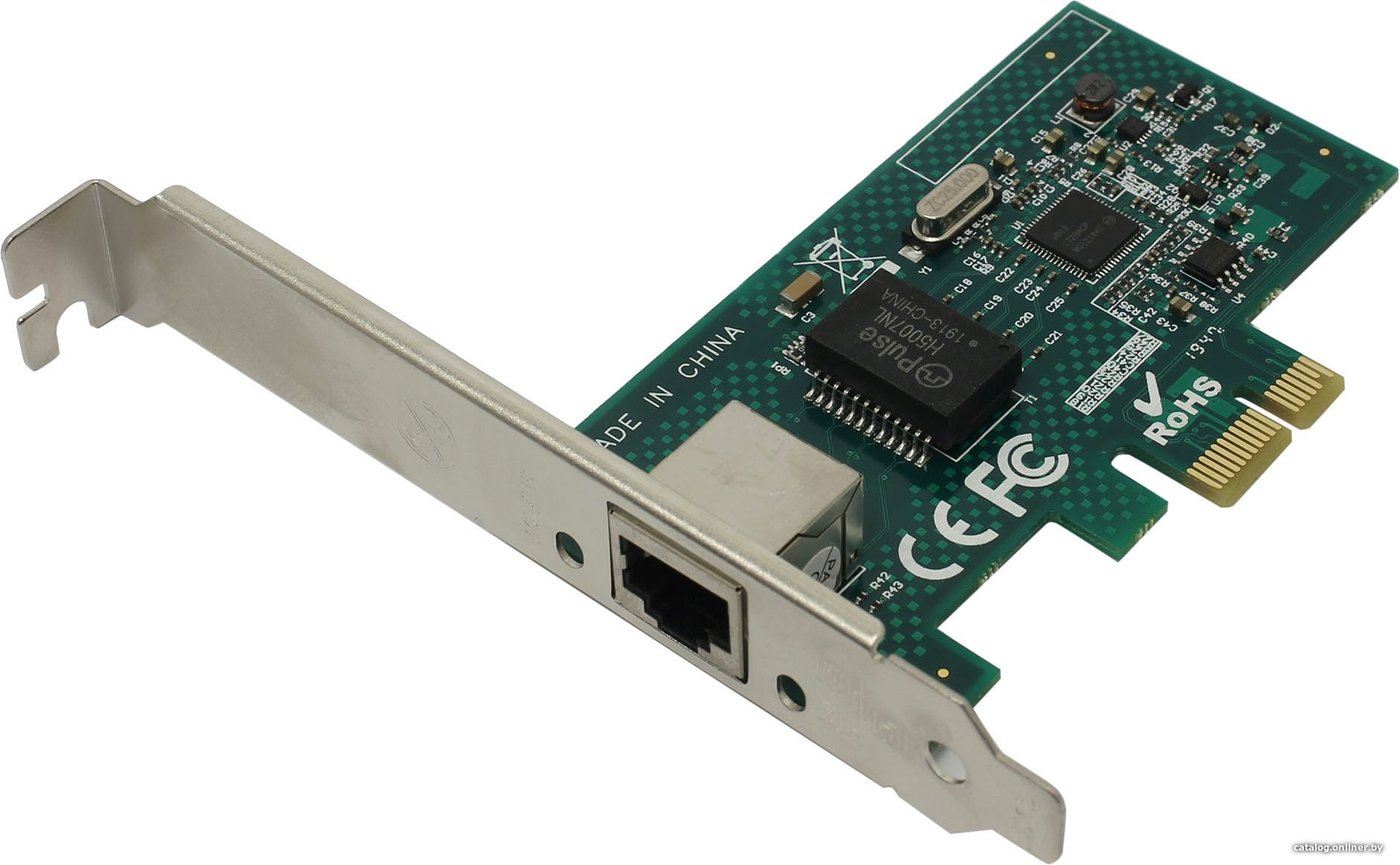 Сетевой адаптер Exegate EXE-i210AT PCI Express 2.0 10/100/1000Mbps 1xRJ-45 (Copper) Intel WGI210AT EX283723RUS