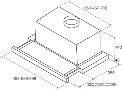 Кухонная вытяжка Jet Air Aurora LX/WH/F/60 белый PRF0045669C