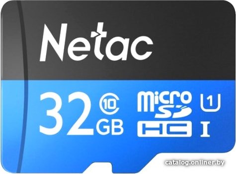 MicroSDHC 32GB Netac P500 Standard Class10 UHS-I U1 NT02P500STN-032G-S (без адаптера)