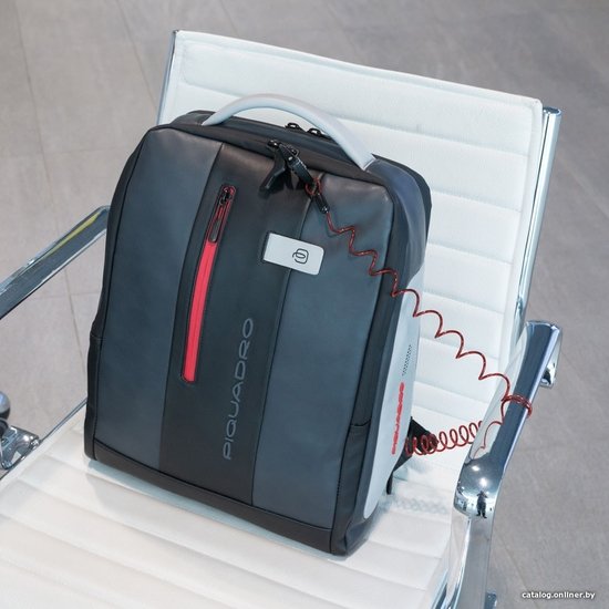 Рюкзак Piquadro Urban CA4818UB00/GRN серый/черный натур.кожа