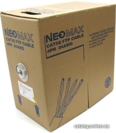 Кабель сетевой FTP Neomax 5e кат., (NM20001), 24AWG/0.51мм, медь, 305м