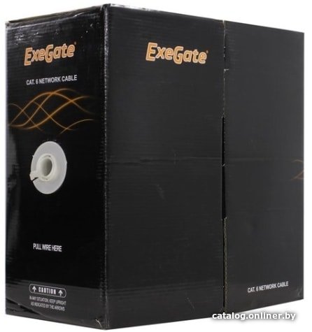 Кабель сетевой UTP Exegate FUTP4-C6-CU-S23-IN-PVC-GY-305 (EX281810RUS)