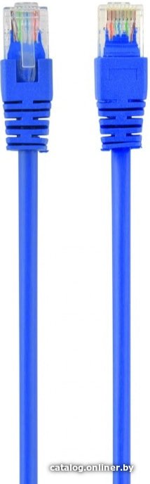 Патч-корд UTP Cablexpert PP6U-0.5M/B кат.6, 0.5м, литой, многожильный (синий)