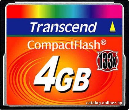 Compact Flash Card 4Gb Transcend (TS4GCF133) Elite Pro 133x RTL