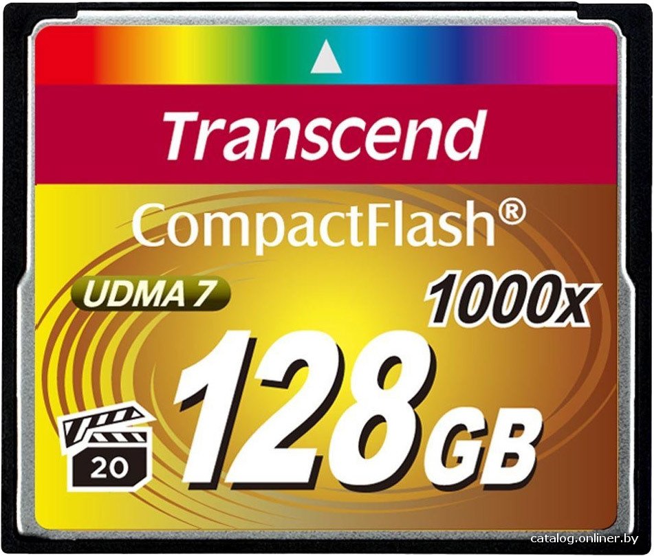 Compact Flash Card 128Gb Transcend (TS128GCF1000) 1000x RTL