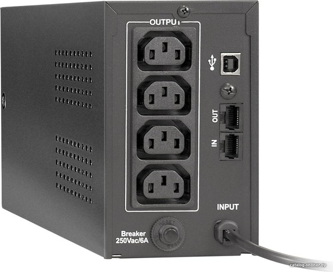 Источник бесперебойного питания ExeGate EP285472RUS Power Back BNB-850.LED.AVR.C13.RJ.USB