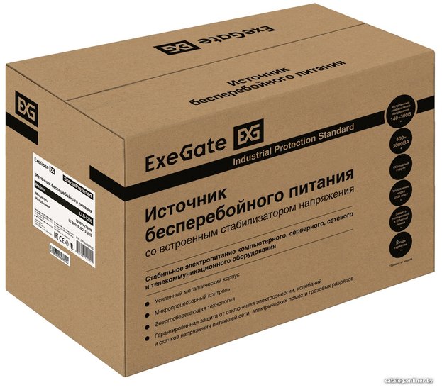 Источник бесперебойного питания ExeGate SpecialPro Smart LLB-1200.LCD.AVR.C13.RJ.USB EP285492RUS