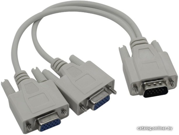 Кабель-разветвитель ExeGate EX284939RUS (монитор - 2xSVGA card, 15M/2x15F, 0,3м)
