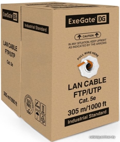 Кабель UTP Exegate (EX256747RUS) cat. 5e Бухта 305м