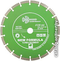 Пилы и пилки Алмазный круг 230х22,23мм по ж/бетону сегмент Turbo TRIO-DIAMOND TS306