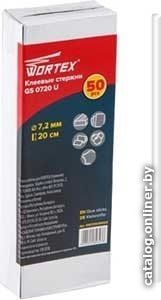 Аксессуар к кл. пистолету - клеевые стержни Wortex GS 0720 U PVC универсальный 7,2*200мм 50шт коробка GS0720U00025