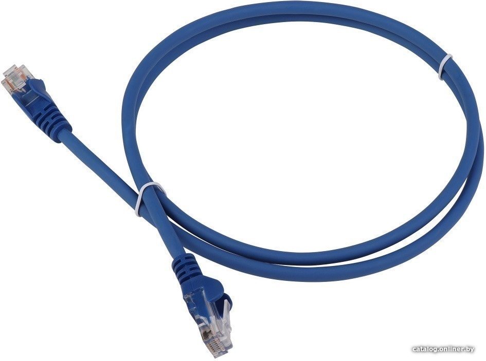 Патч-корд ACD ACD-LPU5E-10L Cat5e UTP 24AWG 4Pair 7/0.18мм CCA Синий 1.0м (741449)