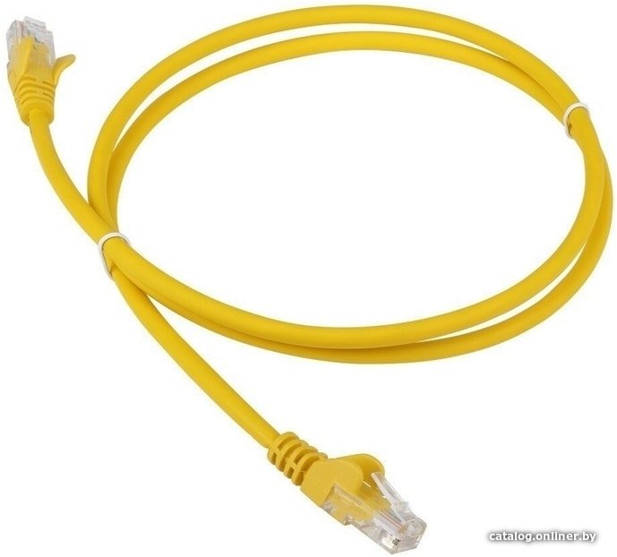 Патч-корд ACD ACD-LPU5E-10Y Cat5e UTP 24AWG 4Pair 7/0.18мм CCA Желтый 1.0м, (741425)