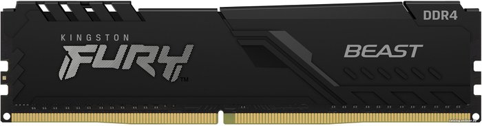 DDR4 16GB (1x16GB) PC4-21300 2666Hz Kingston Fury Beast Black CL16 KF426C16BB/16