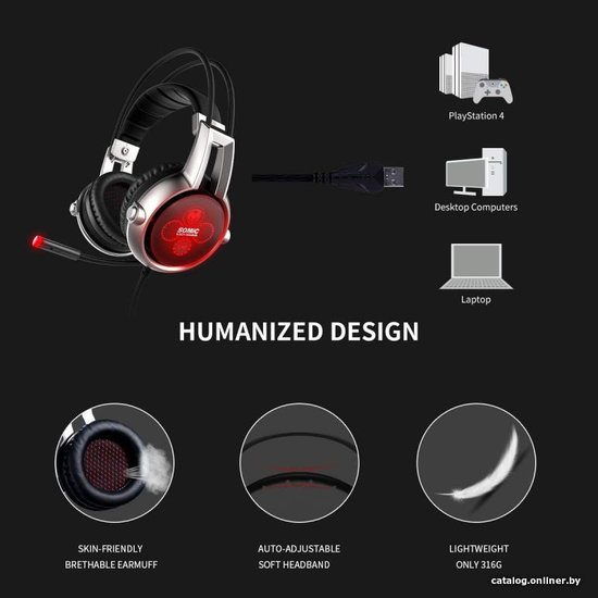 Наушники Somic E95X черный