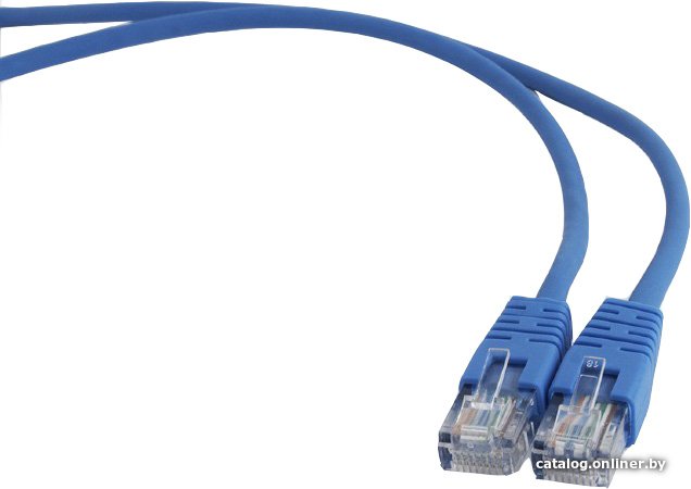 Патч-корд UTP Cablexpert PP12-15M/B кат.5e, 15м, литой, многожильный (синий)