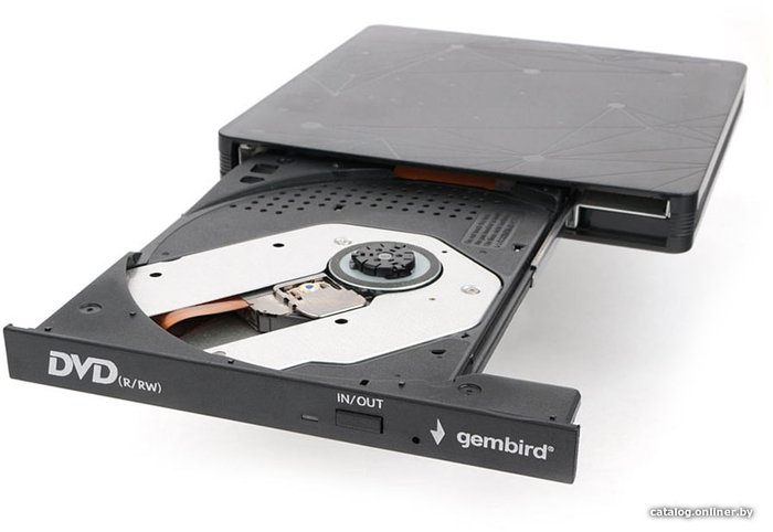 Внешний DVD-привод с интерфейсом USB 3.0 Gembird DVD-USB-03 пластик черный