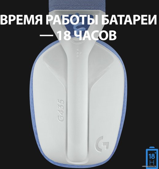 Наушники Logitech G435 (981-001074/981-001075) White-Blue