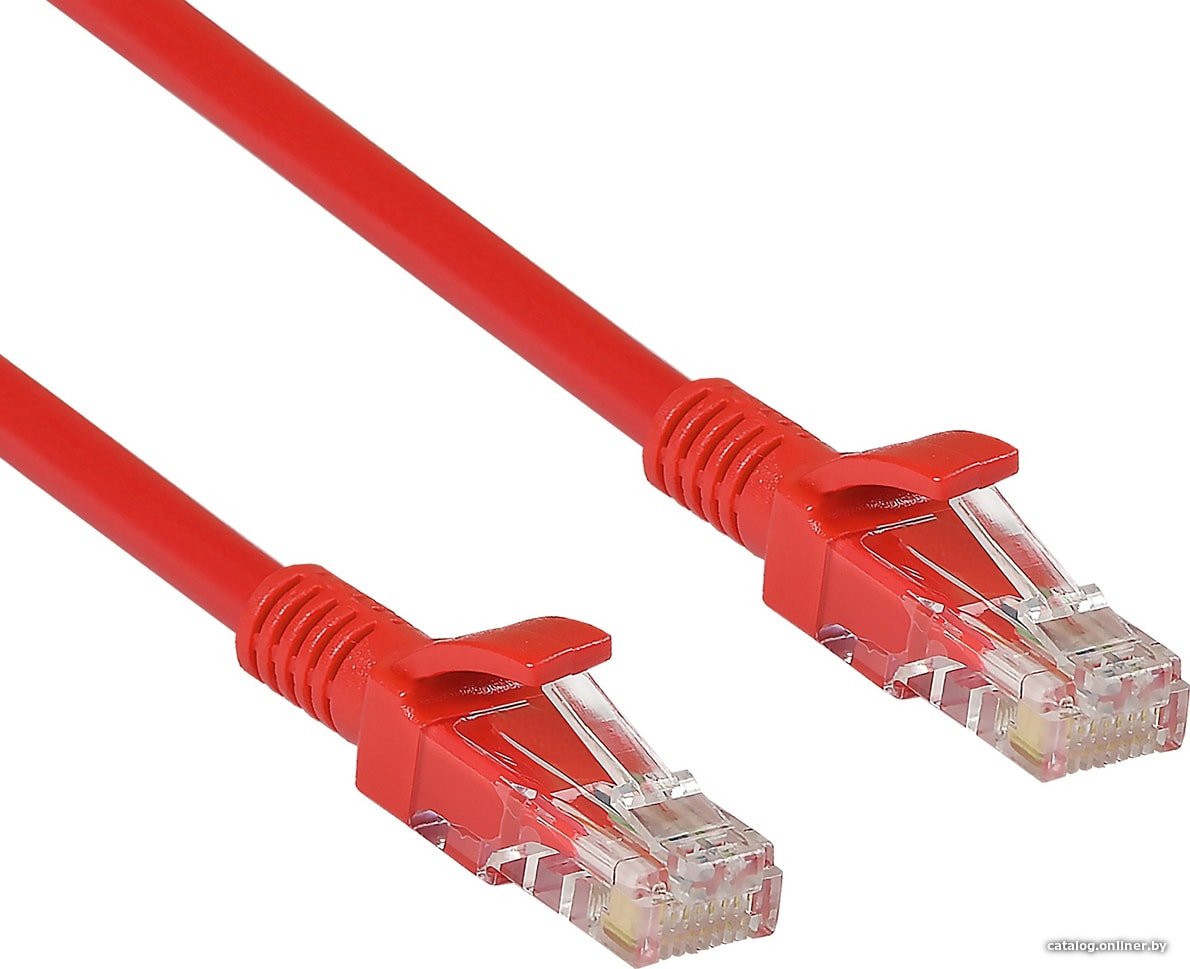 Патч-корд UTP Exegate кат. 5e, 2м красный EX258676RUS
